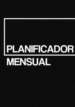 portada Planificador mensual minimalista sin fecha en español 7x10 (17,78cm x 25,4cm): Planificador mensual sin fecha