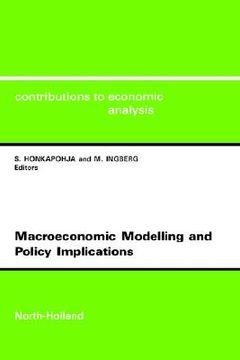 portada macroeconomic modelling and policy implications cea 216contributions to economic analysis, vol.216 (in English)