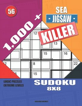 portada 1,000 + Sea jigsaw killer sudoku 8x8: Logic puzzles extreme levels (en Inglés)