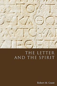 portada the letter and the spirit (en Inglés)
