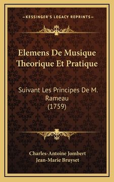 portada Elemens De Musique Theorique Et Pratique: Suivant Les Principes De M. Rameau (1759) (in French)