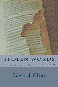 portada Stolen Words: A Detective Novel of 1929 (en Inglés)