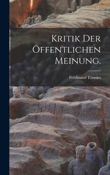 portada Kritik der öffentlichen Meinung. (in German)
