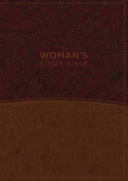 portada The NKJV, Woman's Study Bible, Imitation Leather, Brown/Burgundy, Full-Color, Indexed: Receiving God's Truth for Balance, Hope, and Transformation (en Inglés)