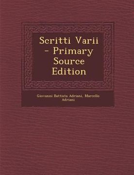 portada Scritti Varii (en Italiano)