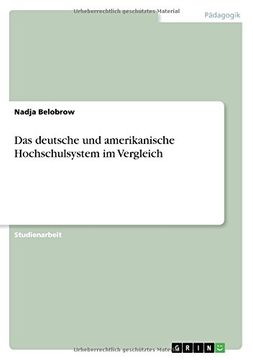 portada Das deutsche und amerikanische Hochschulsystem im Vergleich (German Edition)