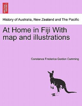 portada at home in fiji with map and illustrations (in English)