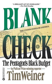 portada blank check: the pentagon's black budget (in English)