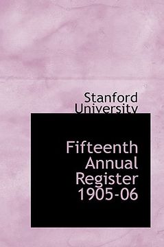 portada fifteenth annual register 1905-06