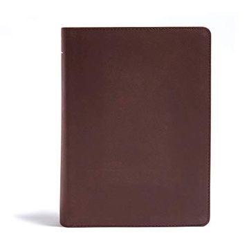 portada Csb he Reads Truth Bible, Brown Genuine Leather: Black Letter, Wide Margins, Notetaking Space, Reading Plans, Sewn Binding, two Ribbon Markers, Easy-To-Read Bible Serif Type (en Inglés)