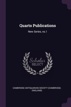 portada Quarto Publications: New Series, no.1 (en Inglés)