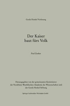portada Der Kaiser Baut Fürs Volk (en Alemán)