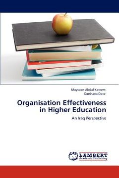 portada organisation effectiveness in higher education (en Inglés)