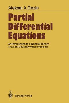 portada partial differential equations: an introduction to a general theory of linear boundary value problems (en Inglés)