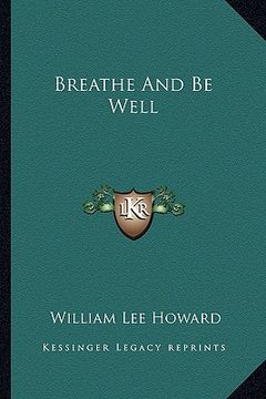 portada breathe and be well (en Inglés)