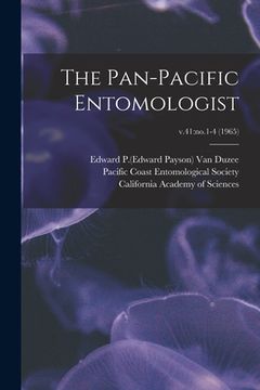 portada The Pan-Pacific Entomologist; v.41: no.1-4 (1965)