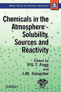 portada chemicals in the atmosphere: solubility, sources and reactivity (en Inglés)