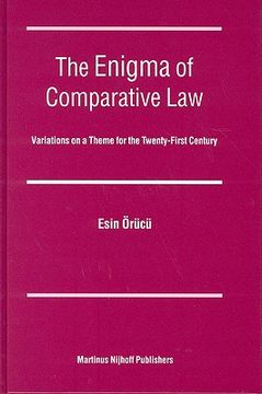 portada the enigma of comparative law: variations on a theme for the twenty-first century (en Inglés)
