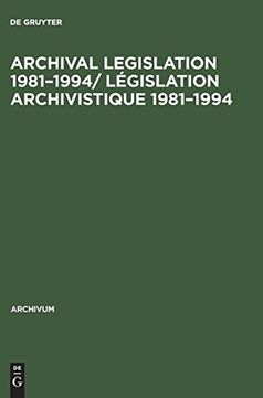 portada Archival Legislation 1981-1994 