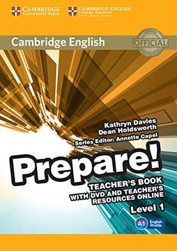 portada Cambridge English Prepare! Level 1 Teacher's Book With dvd and Teacher's Resources Online (en Inglés)