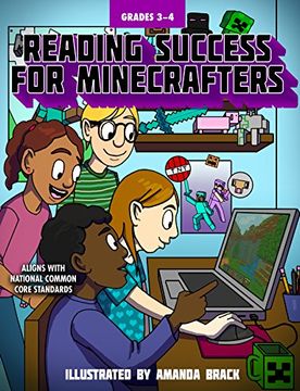 portada Reading Success for Minecrafters: Grades 3-4 (en Inglés)