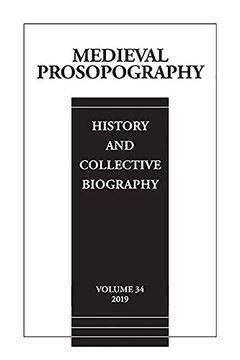 portada Medieval Prosopography, Volume 34 (2019) (en Inglés)