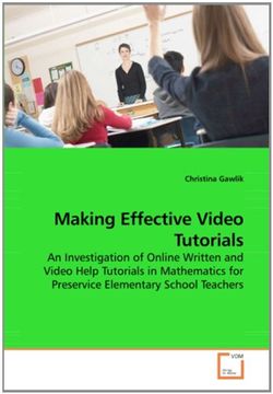 portada Making Effective Video Tutorials: An Investigation of Online Written and Video Help Tutorials in Mathematics for Preservice Elementary School Teachers