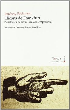 portada Lliçons de Frankfurt. Problemes de Literatura Contemporania (in Catalá)