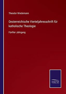 portada Oesterreichische Vierteljahresschrift fur Katholische Theologie (in German)