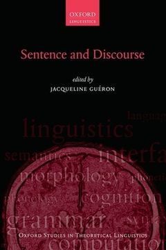 portada Sentence and Discourse (Oxford Studies in Theoretical Linguistics) (en Inglés)