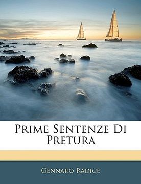 portada Prime Sentenze Di Pretura (in Italian)
