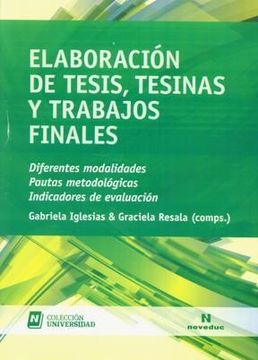 portada Elaboracion de Tesis Tesinas y Trabajos Finales (in Spanish)