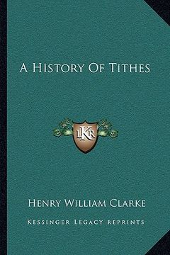 portada a history of tithes (in English)
