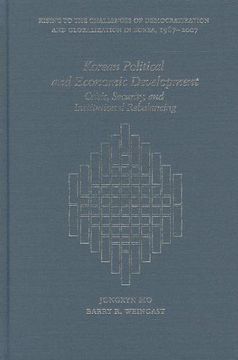 portada Korean Political and Economic Development - Crisis, Security, and Institutional Rebalancing (Harvard East Asian Monographs) (in English)