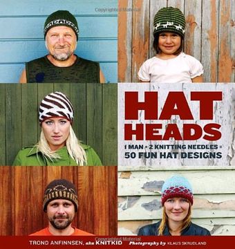 portada Hatheads: 1 man + 2 Knitting Needles = 50 fun hat Designs (en Inglés)