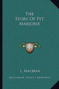 portada the story of pet marjorie (en Inglés)