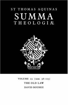 portada Summa Theologiae: Volume 29, the old Law: 1A2Ae. 98-105 (en Inglés)
