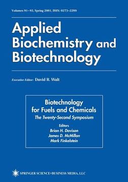 portada Twenty-Second Symposium on Biotechnology for Fuels and Chemicals (en Inglés)