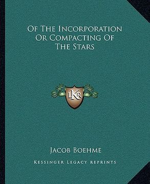 portada of the incorporation or compacting of the stars (in English)