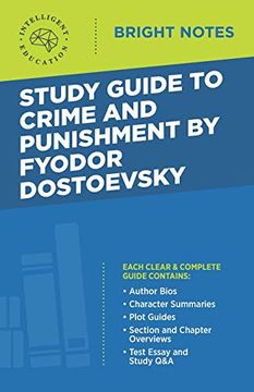 portada Study Guide to Crime and Punishment by Fyodor Dostoyevsky (Bright Notes) (en Inglés)