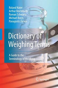 portada Dictionary of Weighing Terms: A Guide to the Terminology of Weighing (en Inglés)