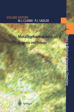 portada metallopharmaceuticals ii: diagnosis and therapy (en Inglés)