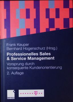 portada Professionelles Sales u. Service Management. Vorsprung Durch Konsequente Kundenorientierung. (en Alemán)