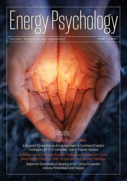 portada Energy Psychology Journal, 7: 1 (Energy Psychology: Theory, Research, and Treatment) (en Inglés)