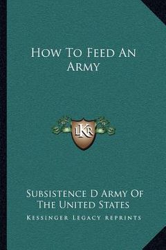 portada how to feed an army (en Inglés)