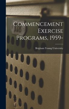 portada Commencement Exercise Programs, 1959- (in English)