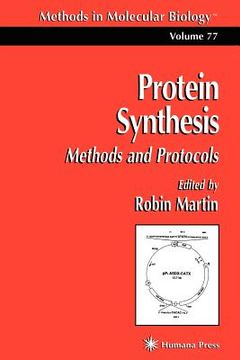 portada protein synthesis: methods and protocols (en Inglés)