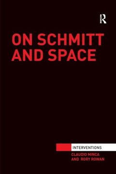 portada On Schmitt and Space (Interventions) (in English)