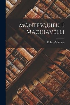 portada Montesquieu E Machiavelli (en Francés)