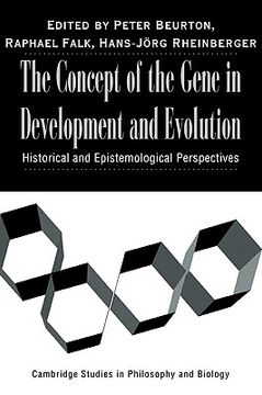 portada Concept Gene Development Evolution: Historical and Epistemological Perspectives (Cambridge Studies in Philosophy and Biology) (en Inglés)